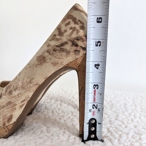 Guess by Marciano Animal Print PeepToe High Heel Platform - Picture 11 of 11